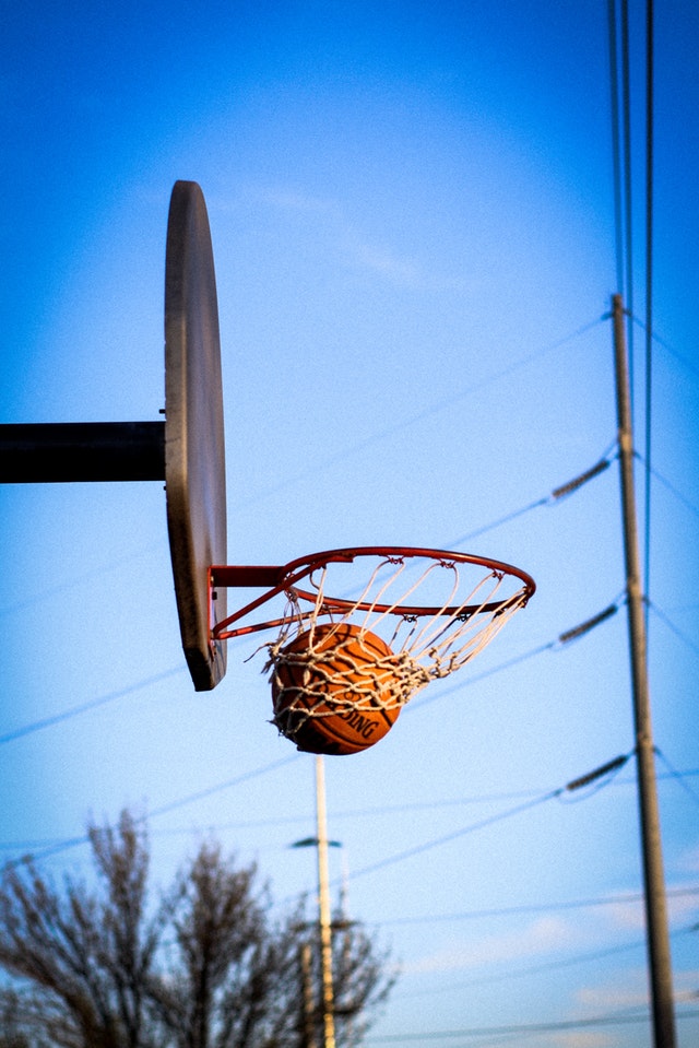 basketball going through a hoop